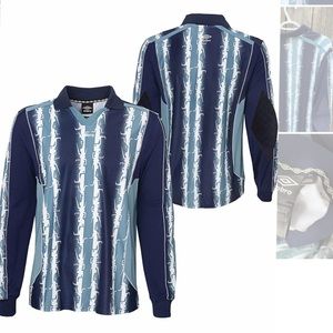 Vintage Umbro Men's 1988 Goalie Jersey, Navy/Bluestone size XL new with tags